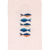Les poissons Armor-lux x Maison Broussaud - chaussettes femme - coton rose