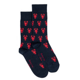 Armor-lux x Maison Broussaud lobster socks - men's socks - navy cotton
