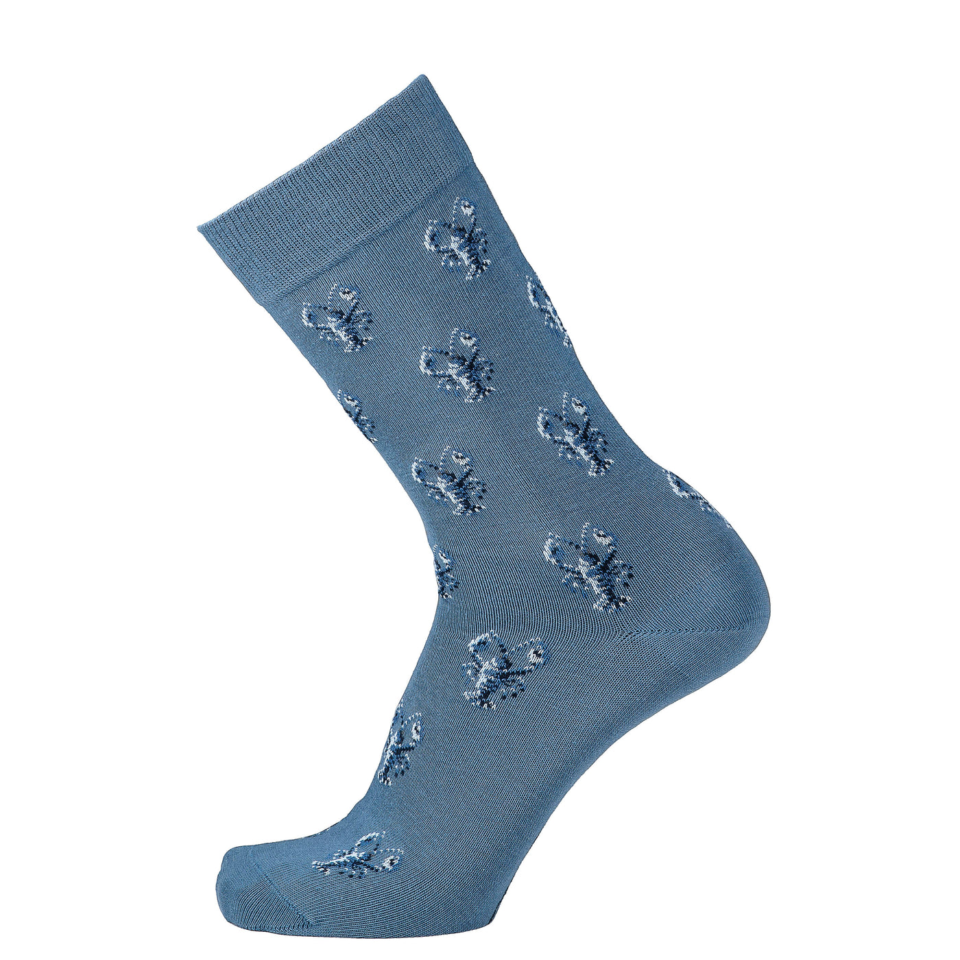 Armor-lux x Maison Broussaud lobster socks - men's socks - blue cotton