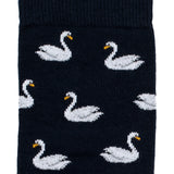 The Swans – Men’s Socks – Navy Cotton