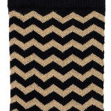 The Chevrons – Women’s Socks – Black Cotton