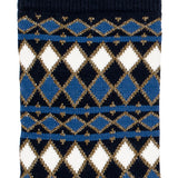 Les Losanges - women's socks - navy cotton