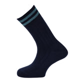 Les Côtes - men's socks - navy blue wool
