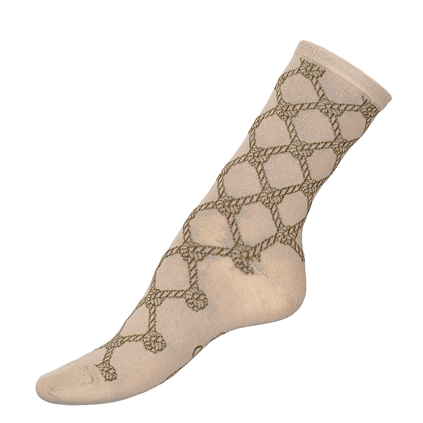 Les Cordages - chaussettes femme - coton beige