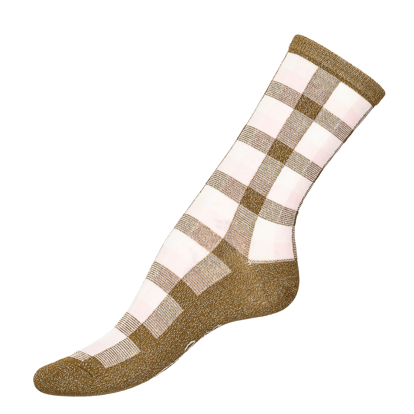 Les Tartans - chaussettes femme - coton vert-brillo