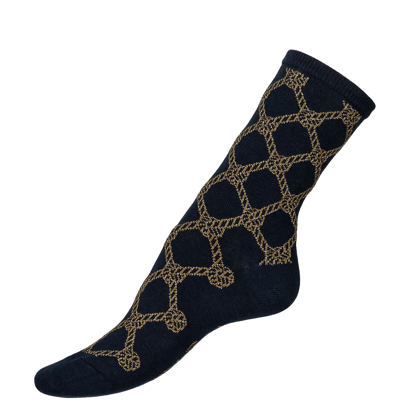 Les Cordages - women's socks - navy cotton