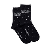 Le Bon Marché x Maison Broussaud stars - women's socks - black cotton