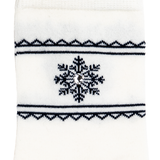 Les flocons - chaussettes femme - laine écru