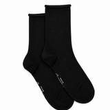 La roulottée - chaussettes femme - coton noir