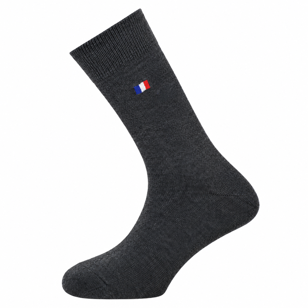 Les Drapeaux - men's socks - grey cotton