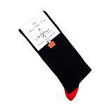 Le Drapeau - chaussettes homme - coton noir