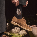 The Owl – Men’s Socks – Black Cotton