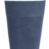 Les unies - chaussettes homme - coton bleu