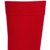 Les unies - chaussettes homme - coton rouge