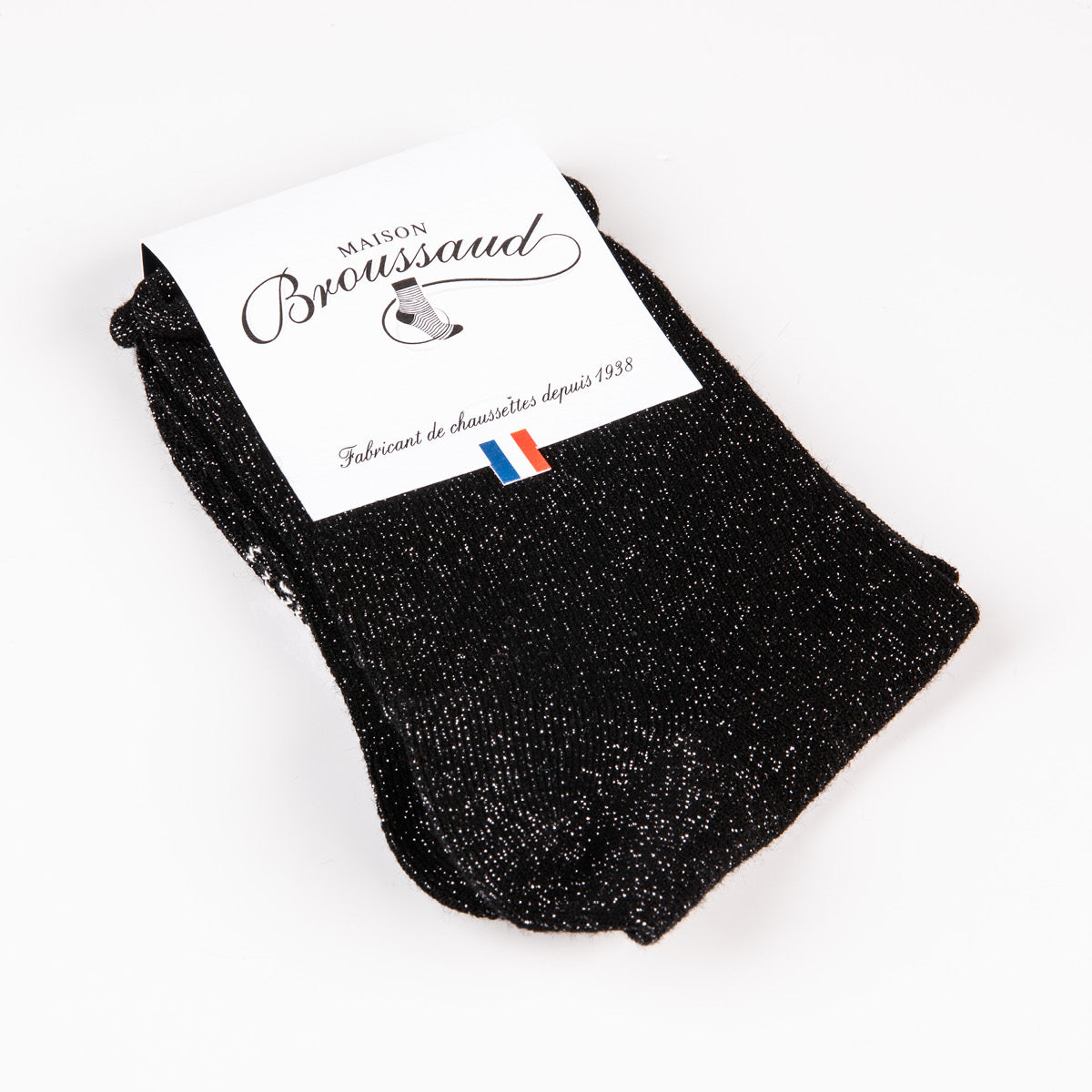 Les Roulottées - chaussettes femme - coton noir