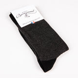 Les Millerayes - chaussettes homme - coton noir
