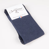 Les Millerayes - chaussettes homme - coton marine