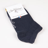 Les Invisibles Drapeau - chaussette enfant - coton marine