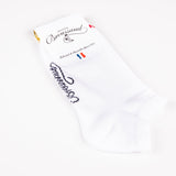 Les Invisibles Drapeau - chaussette enfant - coton blanc