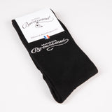 Les Maison Broussaud - chaussettes homme - coton noir