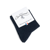 Les Unies - chaussettes femme - coton marine