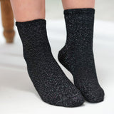 Les Chevrons - chaussette enfant - coton noir