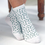 Les Feuilles - chaussette enfant - coton écru