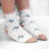 Les Vélos - chaussette enfant - coton écru