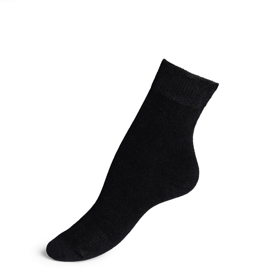 Les Velours - chaussette femme - coton noir