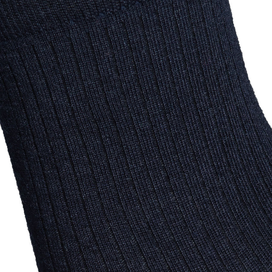 Les Côtelées Fines - chaussettes femme - coton marine