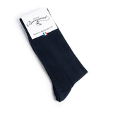 Les Mailles Piquées - chaussettes homme - coton marine