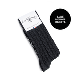 Torsades - chaussettes homme - laine anthracite