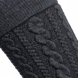 Torsades - chaussettes homme - laine anthracite