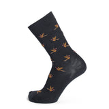 Les Faisans - chaussette homme - coton anthracite