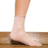 Les Roulottées - chaussettes femme - coton rose