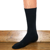 Les Maison Broussaud - chaussettes homme - coton noir