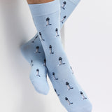 Les phares Armor-lux x Maison Broussaud - chaussettes homme - coton ciel