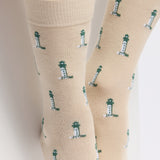 Les phares Armor-lux x Maison Broussaud - chaussettes homme - coton beige