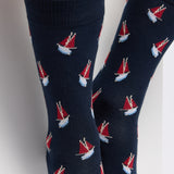 Les voiliers Armor-lux x Maison Broussaud - chaussettes homme - coton marine