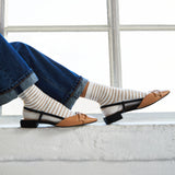 Les marinières - chaussettes femme - coton écru