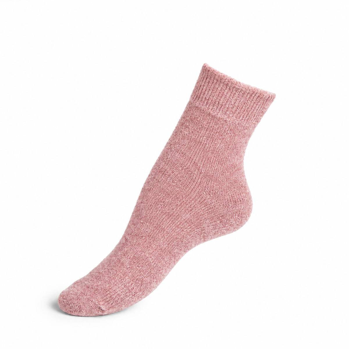 Les Velours - chaussette femme - coton rose
