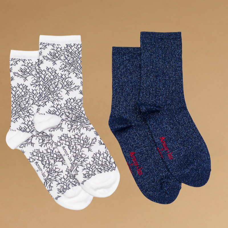Coffret chaussettes femme bleu Armor-Lux