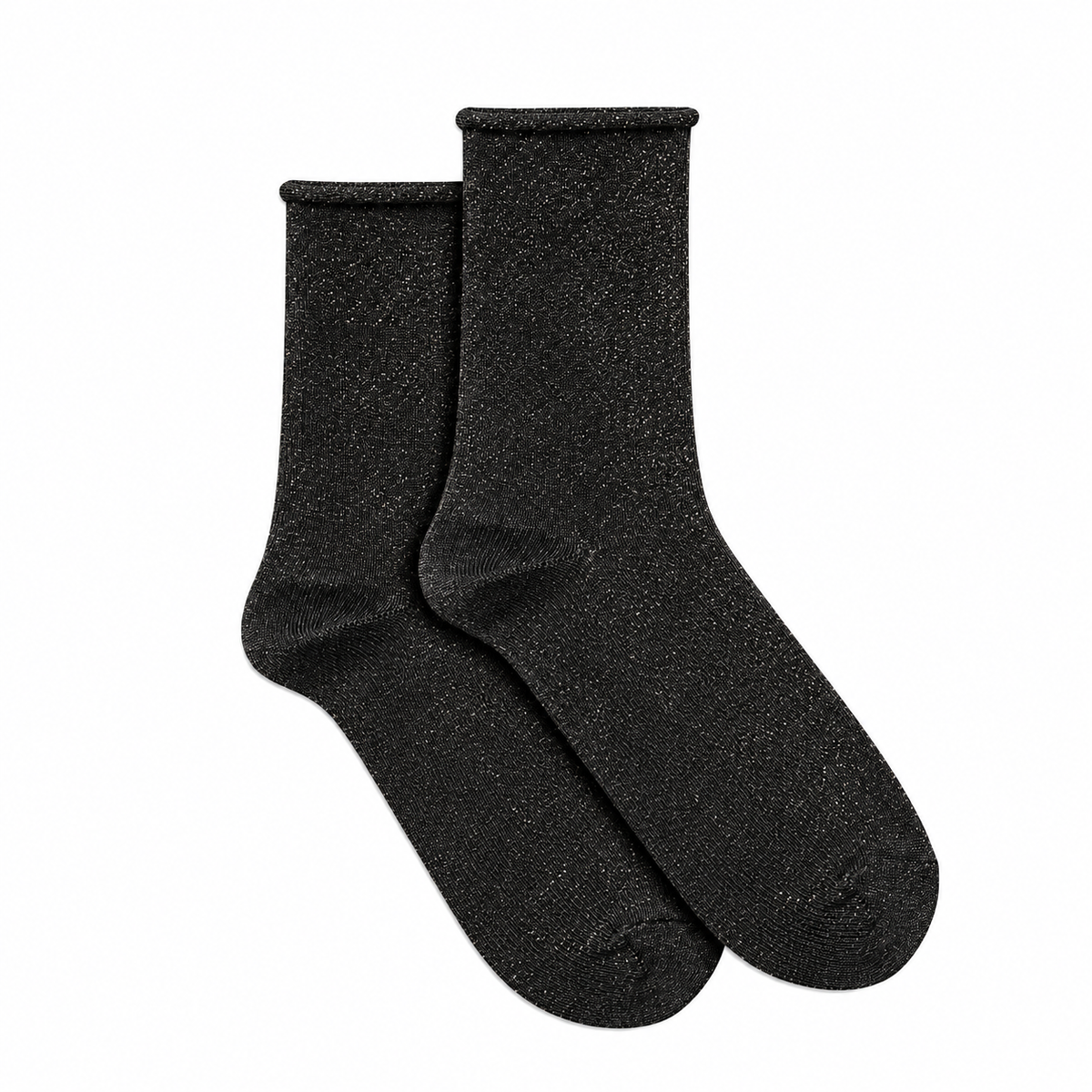 Les Roulottées - women's socks - black cotton 