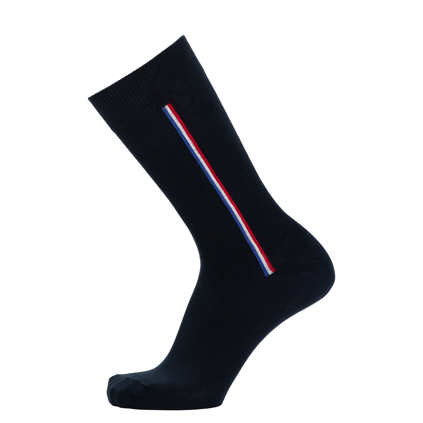 Coffret Elysée x Maison Broussaud baguette cocorico - chaussettes homme - coton marine et rouge