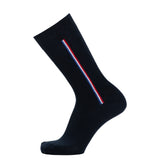 Coffret Elysée x Maison Broussaud baguette cocorico - chaussettes homme - coton marine et rouge