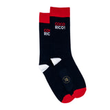 Coffret Elysée x Maison Broussaud baguette cocorico - chaussettes homme - coton marine et rouge
