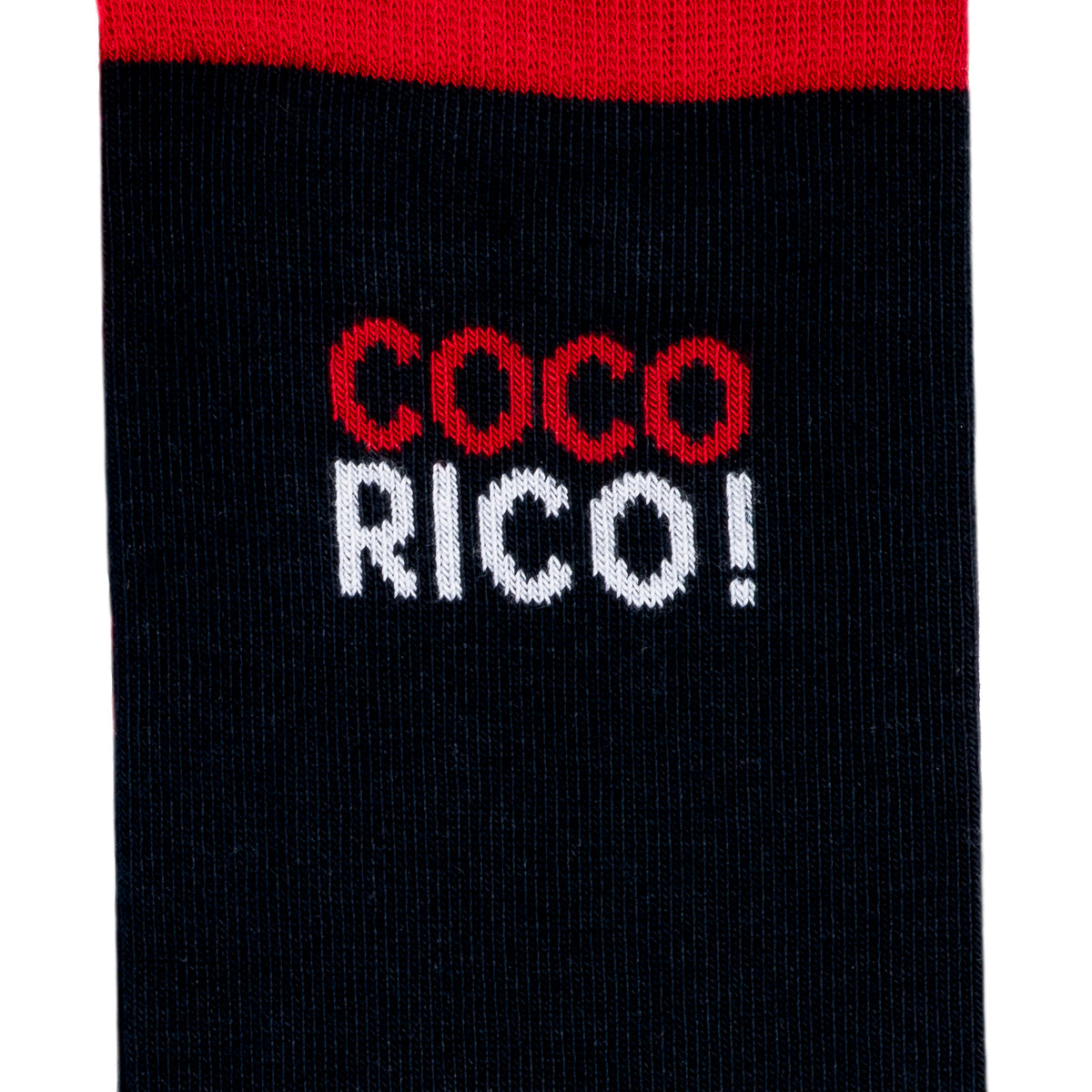 Coffret Elysée x Maison Broussaud baguette cocorico - chaussettes homme - coton marine et rouge