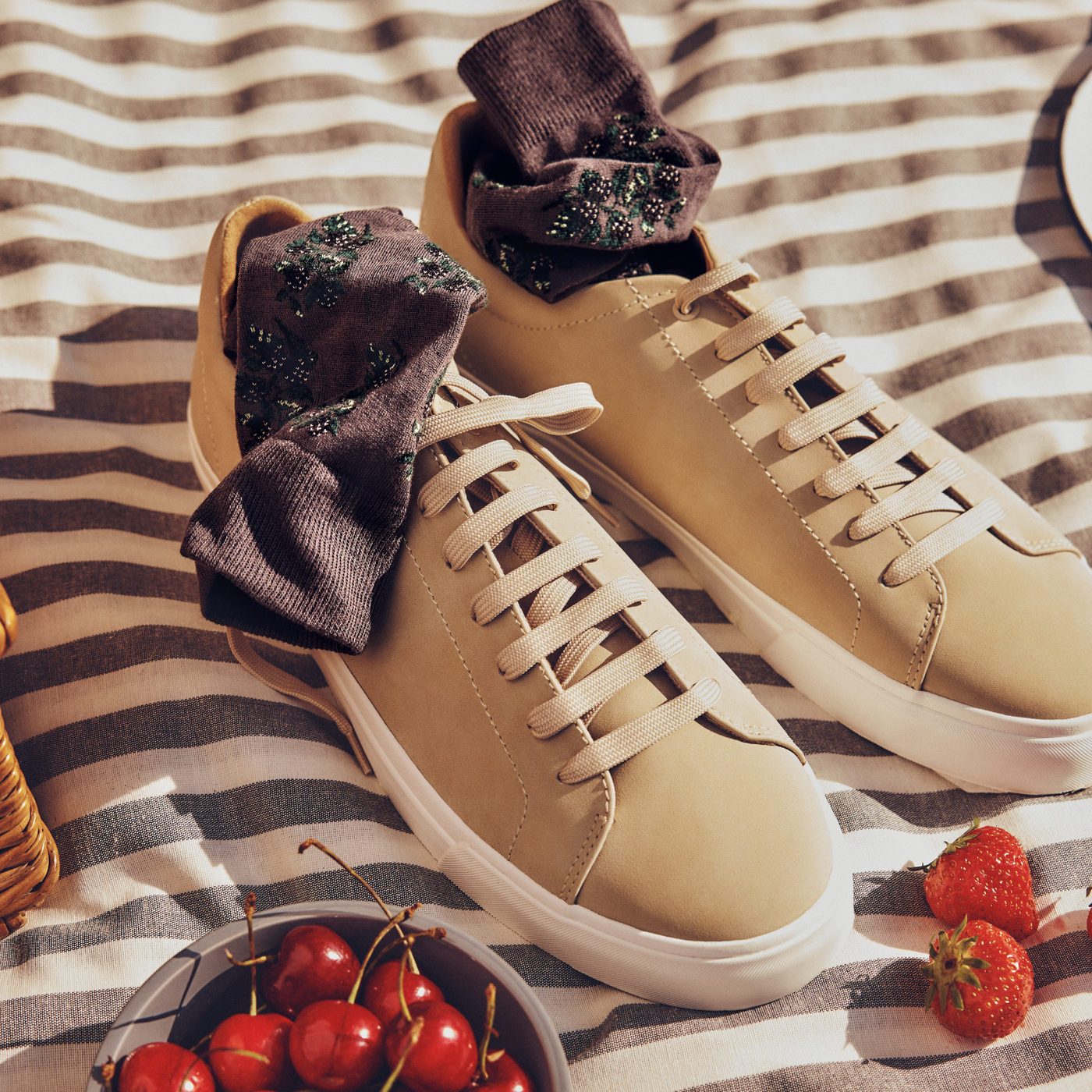 Les mures - chaussettes homme - coton gris