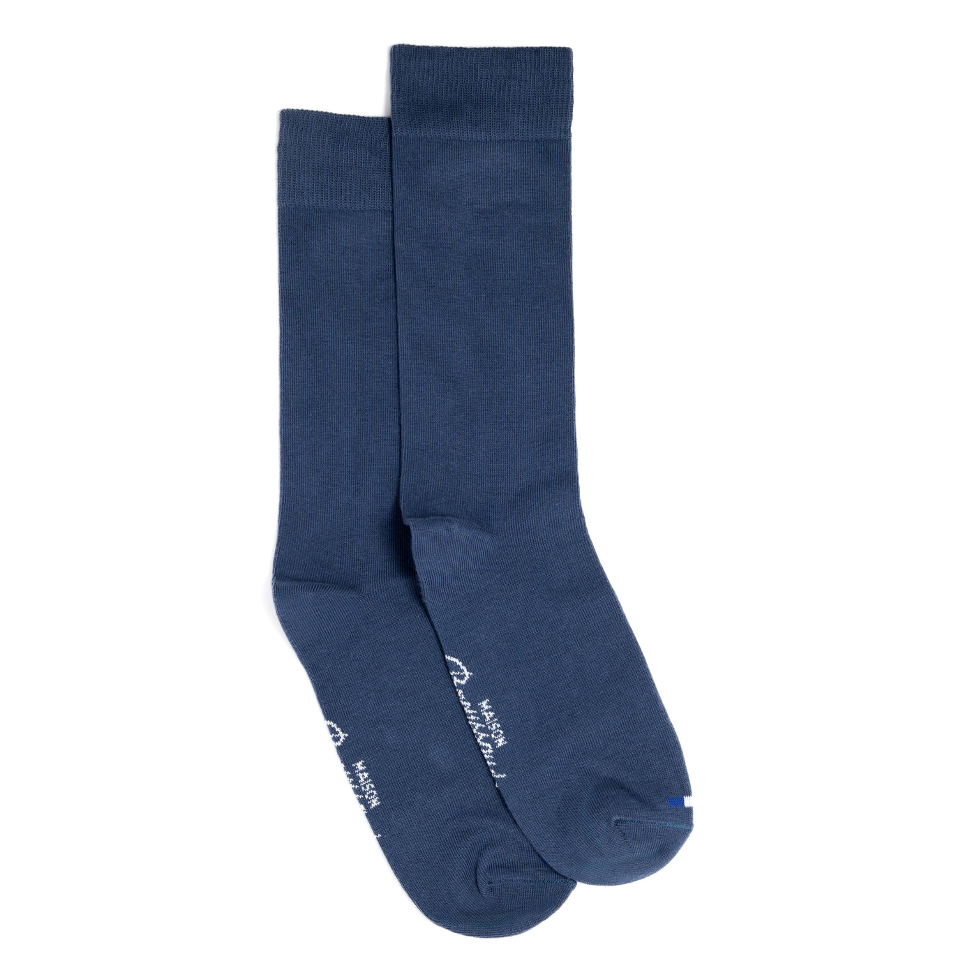 Plain blue socks