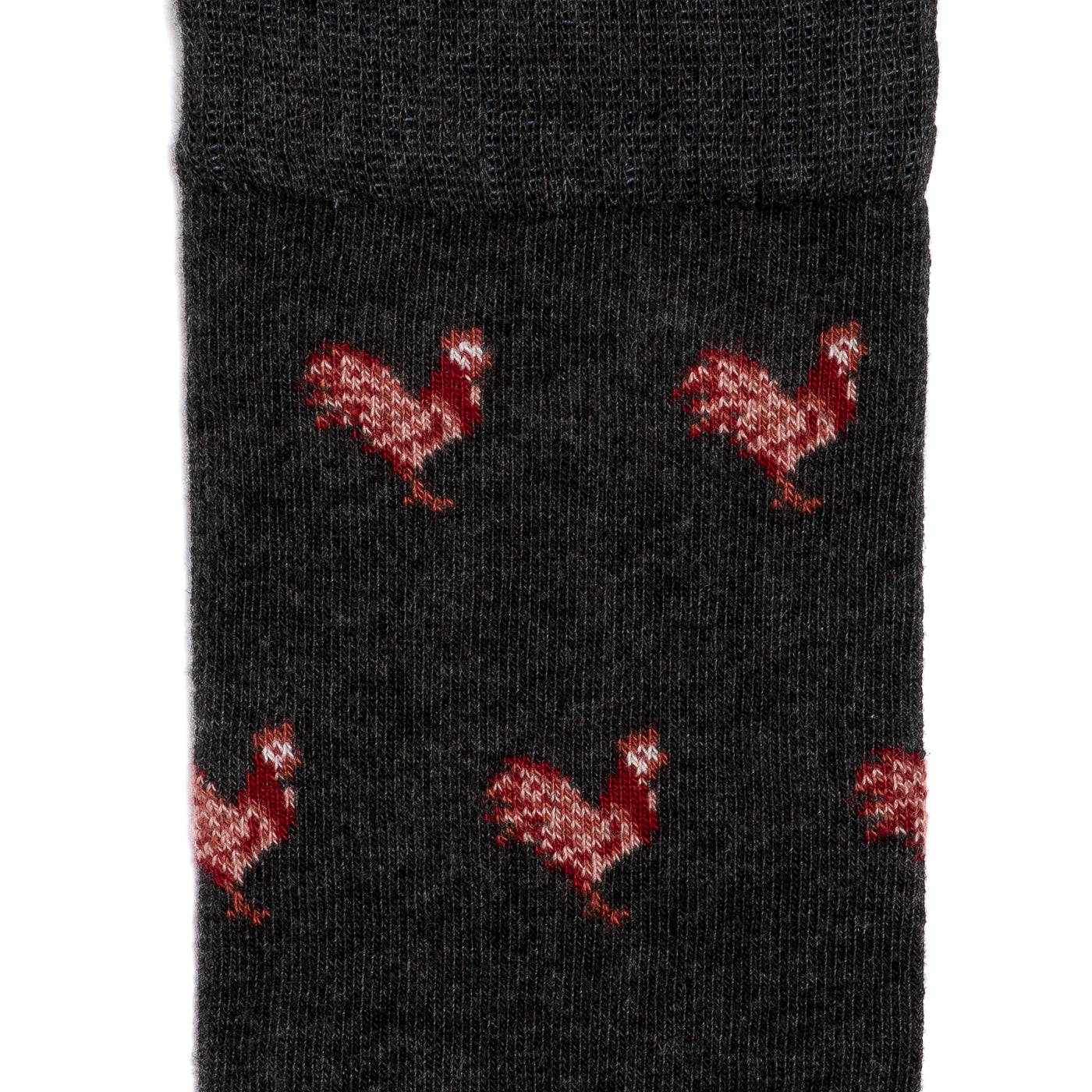 Les coqs - chaussettes homme - coton gris